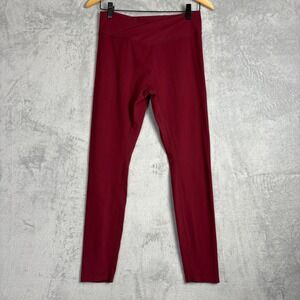 437 Four Three Seven The V Leggings Burgundy High Waist Large Athletic Yoga